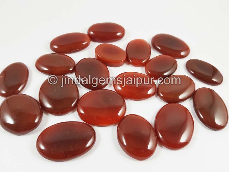 Red Onyx Far Smooth Oval Cabochons